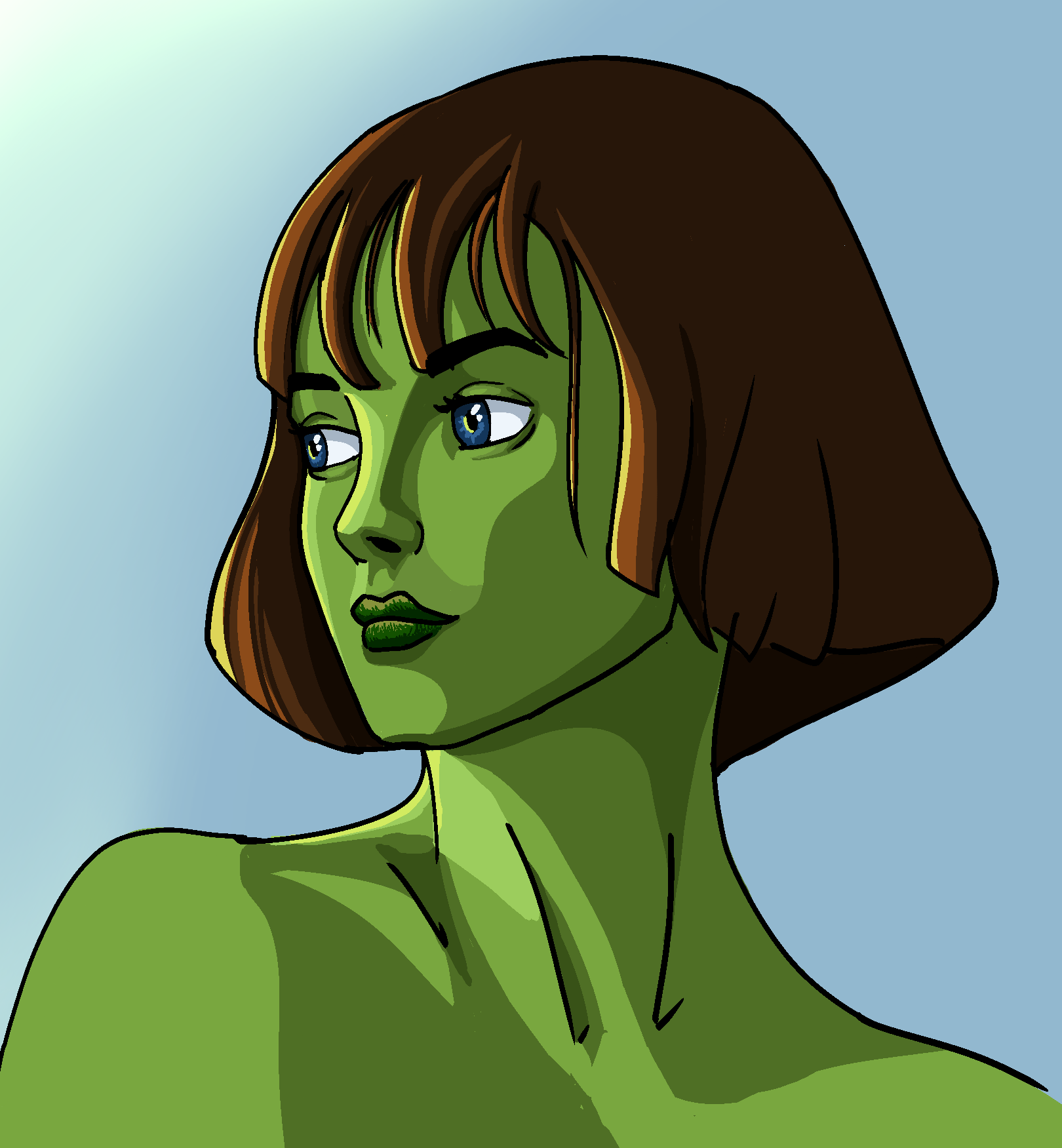 Green Character Illustration